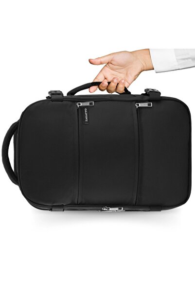 zagatto Σακίδιο πλάτης ταξιδιού, μαύρο, χειραποσκευή καμπίνας, 40x20x25 cm, Wizz Air/ Ryanair, 10kg, ZG923