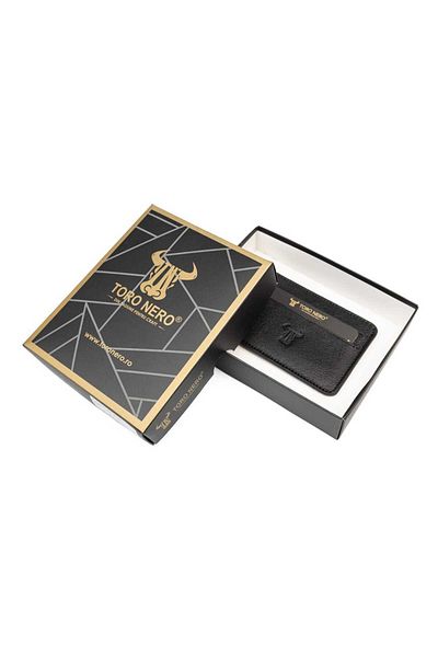 Toro Nero Men's Card Holder Made Of Black Genuine Leather Aris