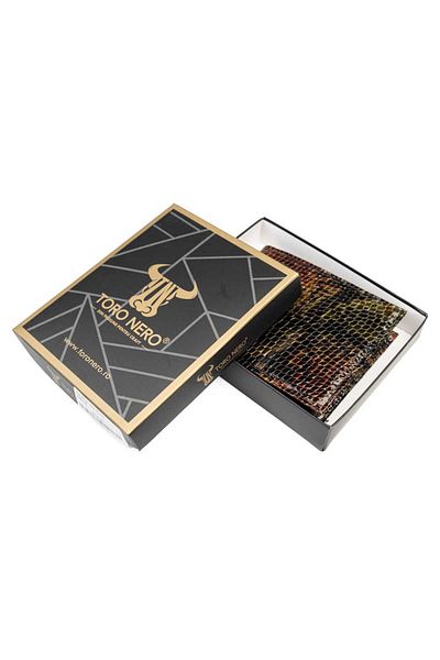 Toro Nero Men's wallet made of genuine leather with print Plain Wallet