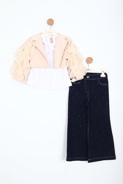 xo kids moda Girl's Top and Bottom Set 4-7 Years