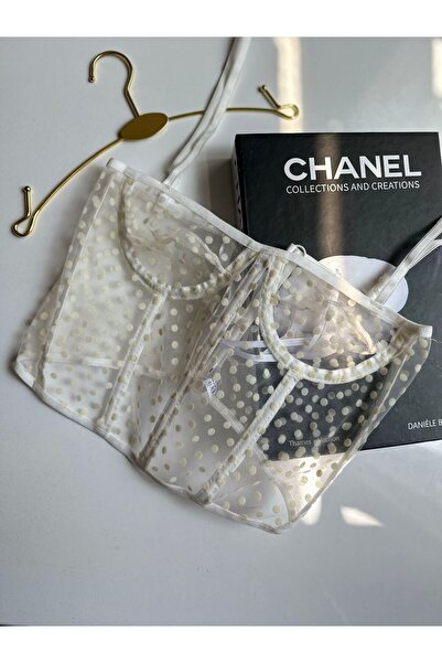 lalforyour Polka Dot Detailed Bustier