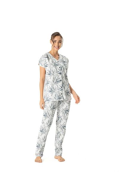 U.S. Polo Assn. U.S. Polo Assn. Set pijamale de vară cu plăcuțe, albastru bleumarin pentru femei