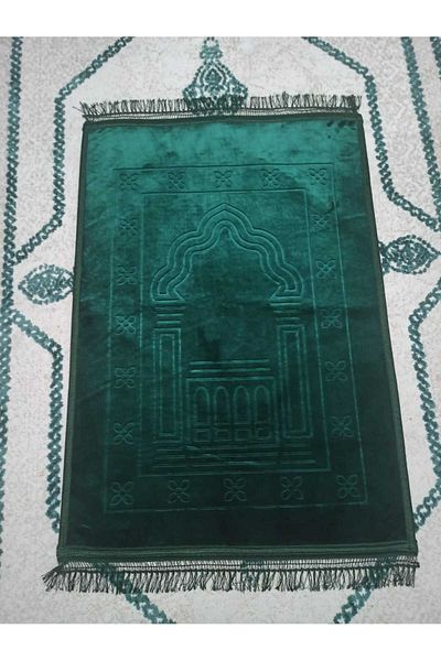 SURMARİ Luxury Velvet Prayer Rug-Prayer Mat Non-Painful Patterned Soft 80X120 Gift