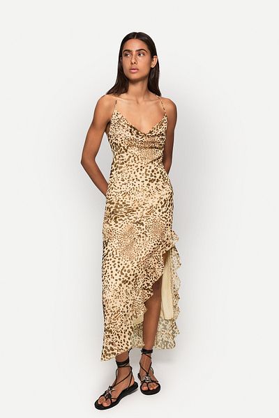 Bershka Strappy midi dress