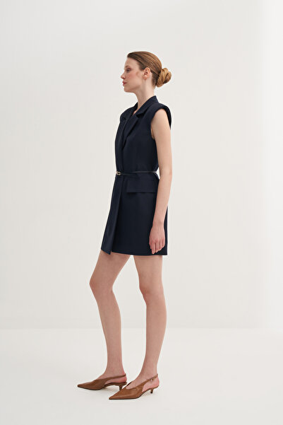 Jorbinol Kolsuz Kemerli Blazer Elbise