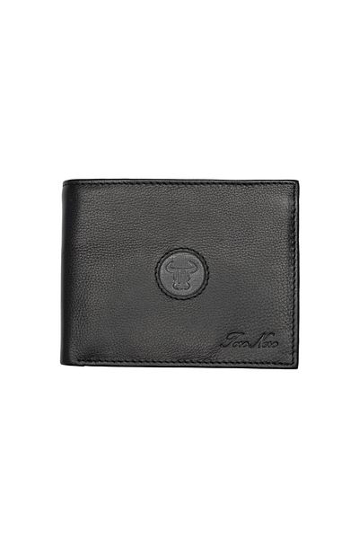 Toro Nero Men's Wallet Made Of Black Genuine Leather Mix
