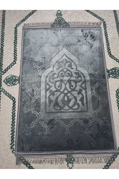 SURMARİ Luxury Velvet Prayer Rug-Prayer Mat Non-Painful Patterned Soft 80X120 Gift