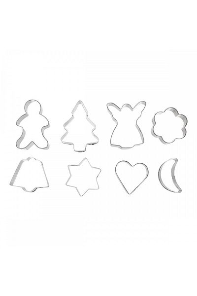 Secret de Gourmet Set de 8 modele de biscuiți Dolcy, metal, 6,1 x 13,5 x Î 2 cm