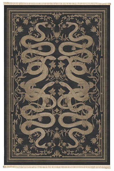 Markaev Snake Baskılı Dokuma Taban Halı 170 YNG