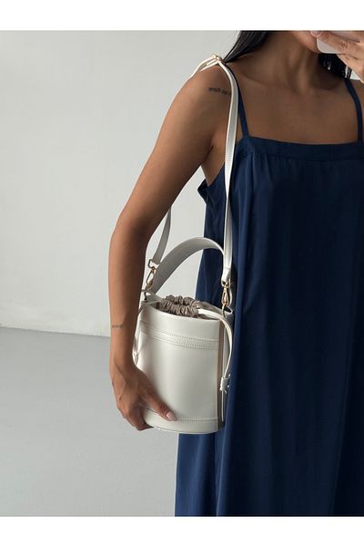 ALTUDA Women's Drawstring Cross Strap Shoulder Bag Mason
