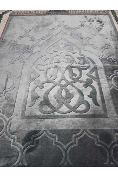 SURMARİ Luxury Velvet Prayer Rug-Prayer Mat Non-Painful Patterned Soft 80X120 Gift