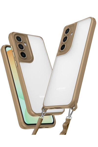 NewFace حافظة سامسونج جالاكسي A15 4G حافظة سيليكون بنتا - تيتانيوم صحراوي HNZRN