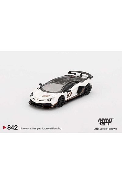 mini gt 1:64 Lamborghini Aventador Svj 63 – White Collection Model Car
