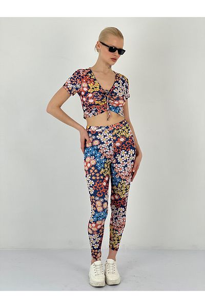 So Sweet Women's Blouse Leggings Red Set