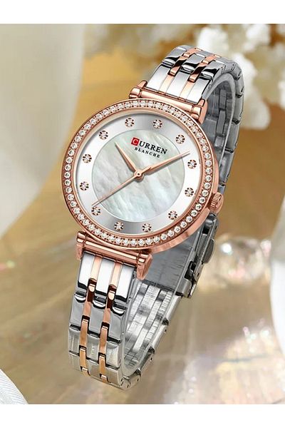 Curren 9087 Stainless Steel Analog Watch, Wrist Watch for Women