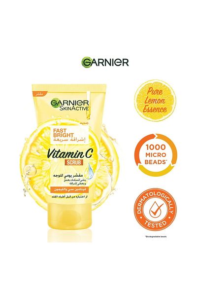 Garnier Skin Active Fast Bright Vitamin C Scrub 150 ml