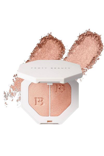 FENTY BEAUTY Fenty Killawatt Highlighter Girl Next Door/Chic Phreak – Pink & Peach Glow Duo Compact, 3.6g