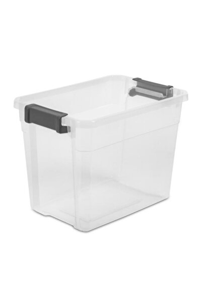 Sterilite Latch Closure Modular Stacker Storage Box 30 Quart