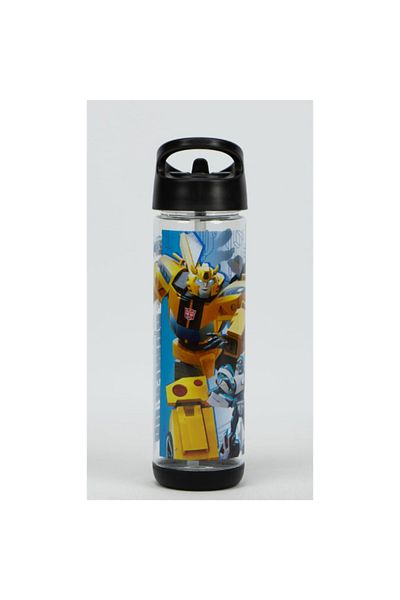SUNCE Transformers Earthspark Plastic Water Bottle with Straw 500 ml