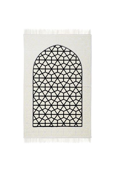 MANASEK Prayermat - White & Grey