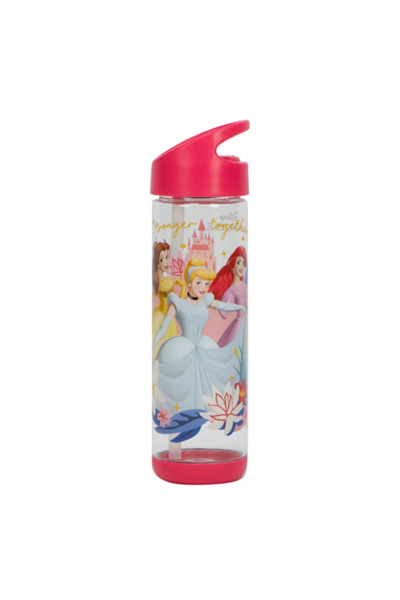 SUNCE Disney Princess Plastic Water Bottle with Straw 500 ml