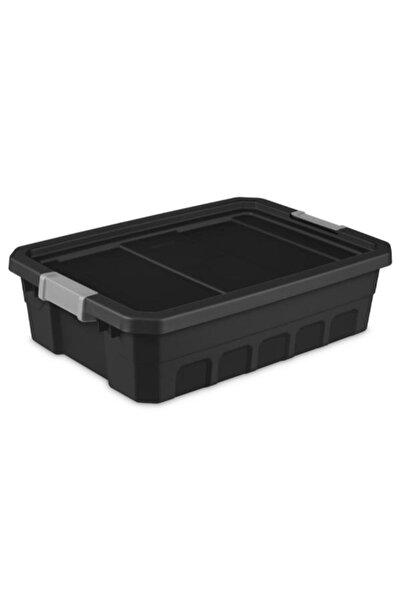 Sterilite صندوق تخزين مستطيل الشكل مزود بمزلاج للإغلاق، سعة 10 جالون