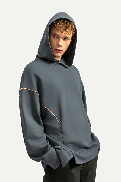 KAFT Unisex Basic Relax / Oversize Hoodie Sweatshirt - Hugraf - Storm