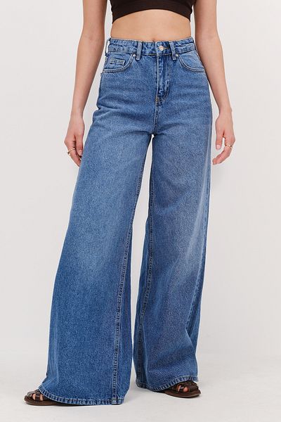 Addax Pantaloni jeans cu picioare late PN8683-PNF
