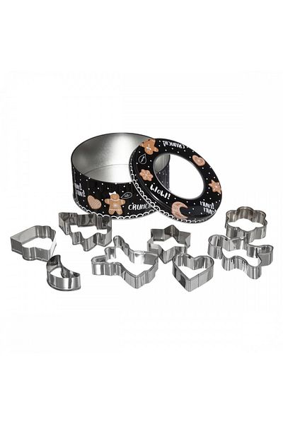 Secret de Gourmet Set de 8 modele de biscuiți Dolcy, metal, 6,1 x 13,5 x Î 2 cm