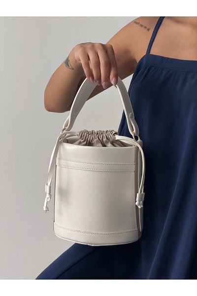 ALTUDA Women's Drawstring Cross Strap Shoulder Bag Mason