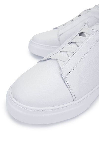 Tamer Tanca Men's Genuine Leather White Sneakers & Sports Shoes