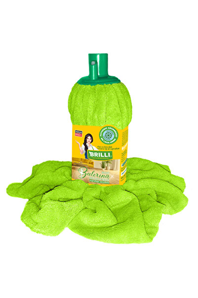 Brilli Rezerva mop Balerina, microfibra, suprafete sensibile, verde