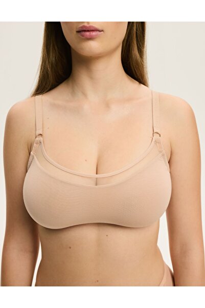 ESOTIQ Sutien moale fără fereturi, cu cupe ușor modelate, din modal și plasă,...