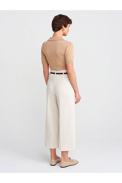 Dilvin 71616 Belted Culotte Trousers
