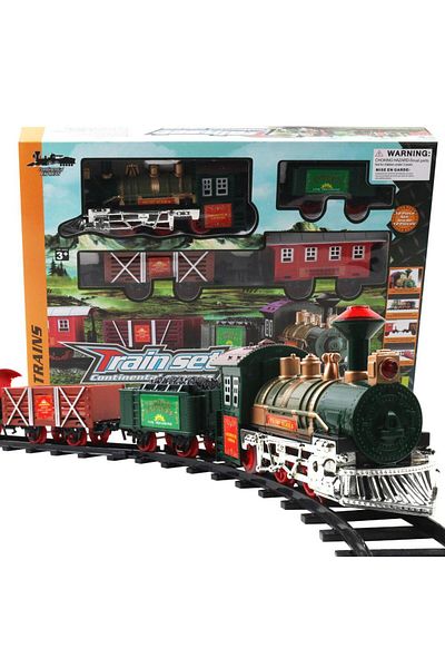 Pitikot Classic Toy Train Set for Kids ®, Mini Electric Model, With Lights