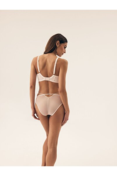 ESOTIQ Sutien moale cu armatură, fără căptușeală, cu dantelă și bretele decorative în față, cu pandantiv tip șarpe, sexy și elegant | Boa