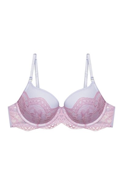 ESOTIQ Sutien push-up BLOOVII cu armătură, întărit, drăguț, cu imprimeu floral din dantelă, sexy | Samara