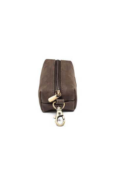 Toro Nero Men's key ring made of brown genuine leather Crayzi
