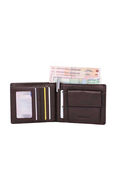Toro Nero Men's wallet made of brown genuine leather Penna