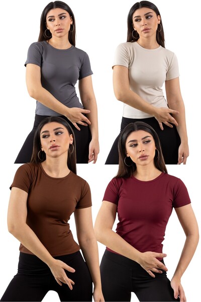 KHAB PREMİUM guler rotund 4 bucăți basic Body complet din lycra