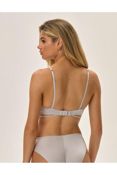 ESOTIQ Sutien push-up cu cupe și laterale fine, bretele decorative cu închizătoare, sexy și elegant | Olla