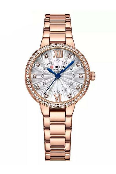 Curren 9085 New Watch for Women, Creative Stainless Steel Bracelet Watch