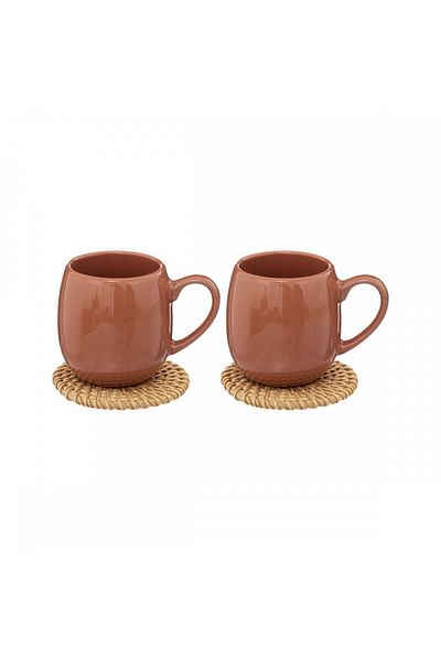 Secret de Gourmet Set de 2 cești de espresso Alicante, ceramice, 100 ml