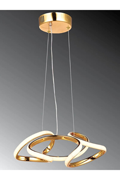 B&F STORE NEW STYLE Çiçek Tekli Gold 3 Renk Ledli Sarkıt Avize