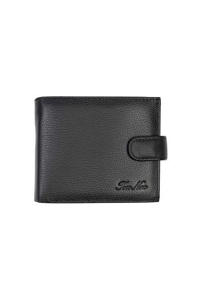 Toro Nero Men's Wallet Made Of Black Genuine Leather Casual Code, Rfid Protection