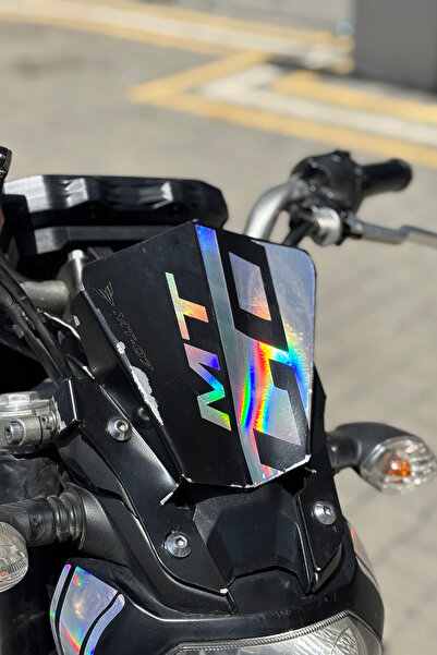 Banxtre Yamaha MT-07 için Hologramlı Kafa Sticker Etiket (1 Adet)