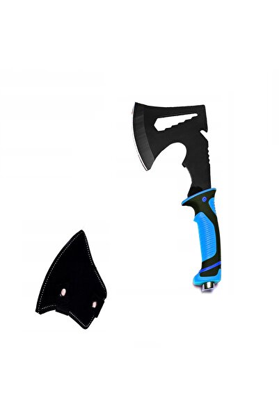 OEM Toporisca de supravietuire Tomahawk Hatch, maner ergonomic cauciucat, 27 cm, albastru