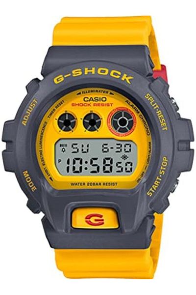 Casio G-Shock Watch - DW-6900Y-9DR Yellow Dial, Yellow Band