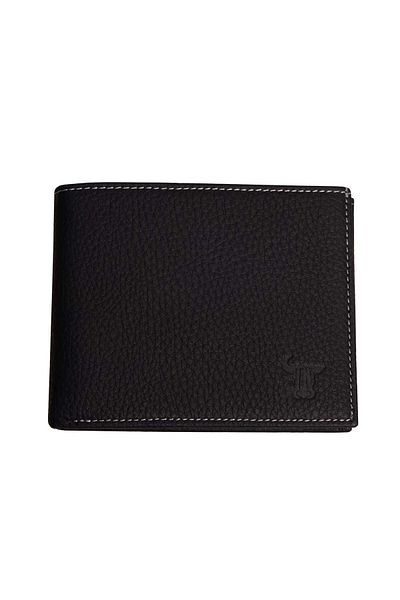 Toro Nero Men's Wallet Made Of Genuine Leather, Navy Blue, Eyelet