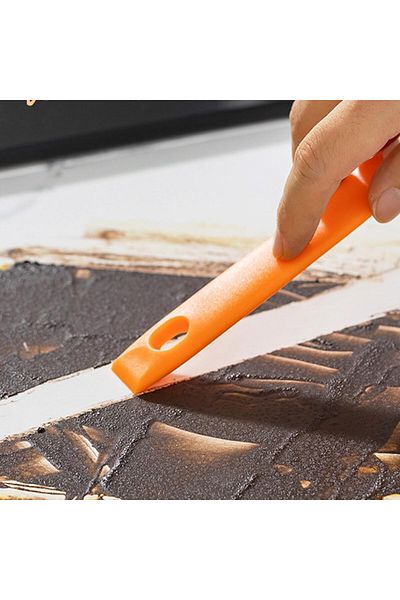 ARVALE Copper Wire Detailed Cleaning Brush Hard Bristle Brush with Spatula - Oil Dirt Remover